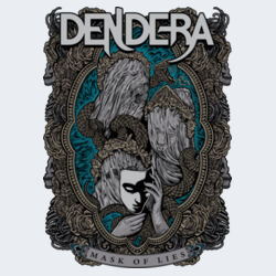 Mask Of Lies (front and sleeves print) - GD11 Softstyle® Adult Long Sleeve T-Shirt Design