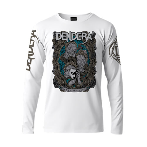 Mask Of Lies (front and sleeves print) - GD11 Softstyle® Adult Long Sleeve T-Shirt Thumbnail